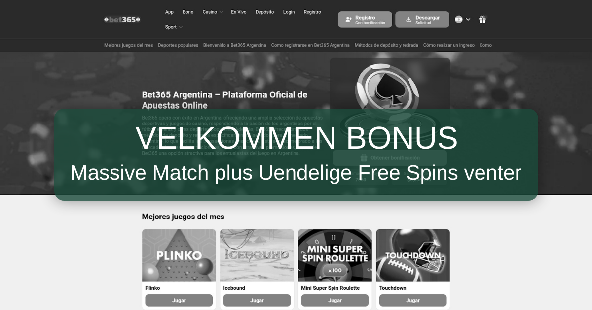 Casino 365 til danske spillere